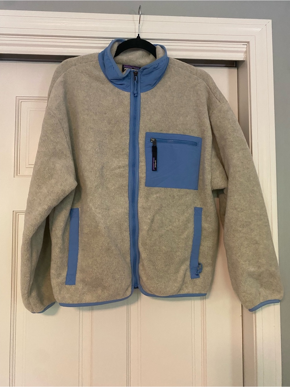 Women’s Patagonia Synchilla Fleece Jacket with Blue Accents